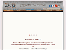 Tablet Screenshot of krutzstrings.com
